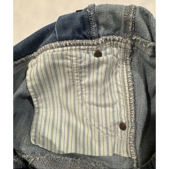 Vintage Abercrombie Fitch Y2K Stretch Double Button Front Jean Shorts Sz 12 31W - Picture 10 of 16